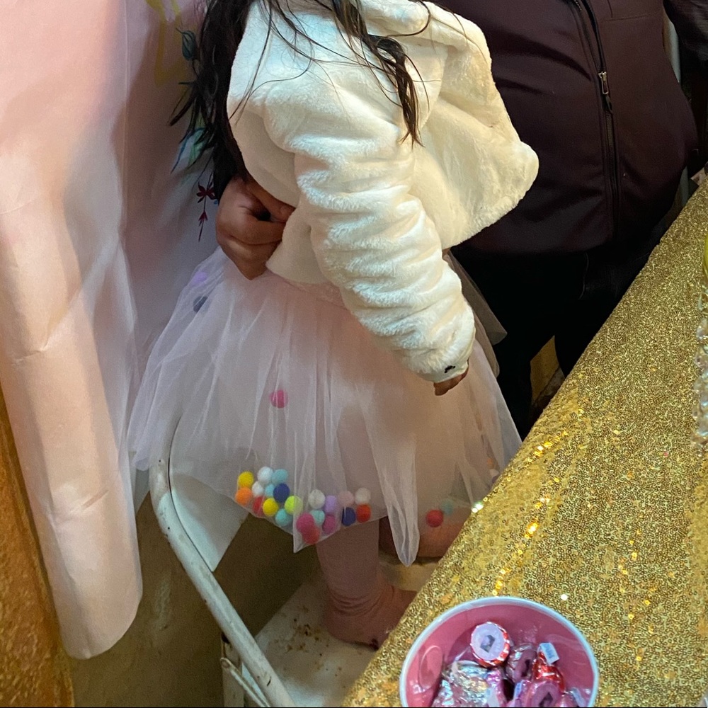 Pink tutu Pom Pom tutu